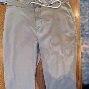 Paige Mens Large Draw String Khaki Pants